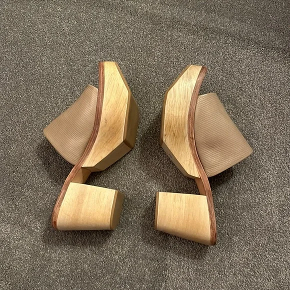 NWOT Rachel Comey Jibe Clog-leather platform slides/open toed mules - Picture 3 of 7